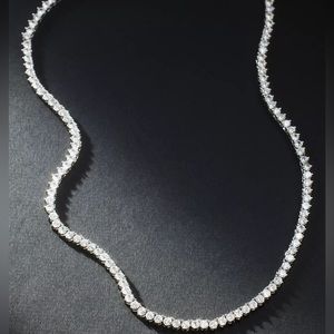 Anthropologie Serefina Classic Tennis Necklace